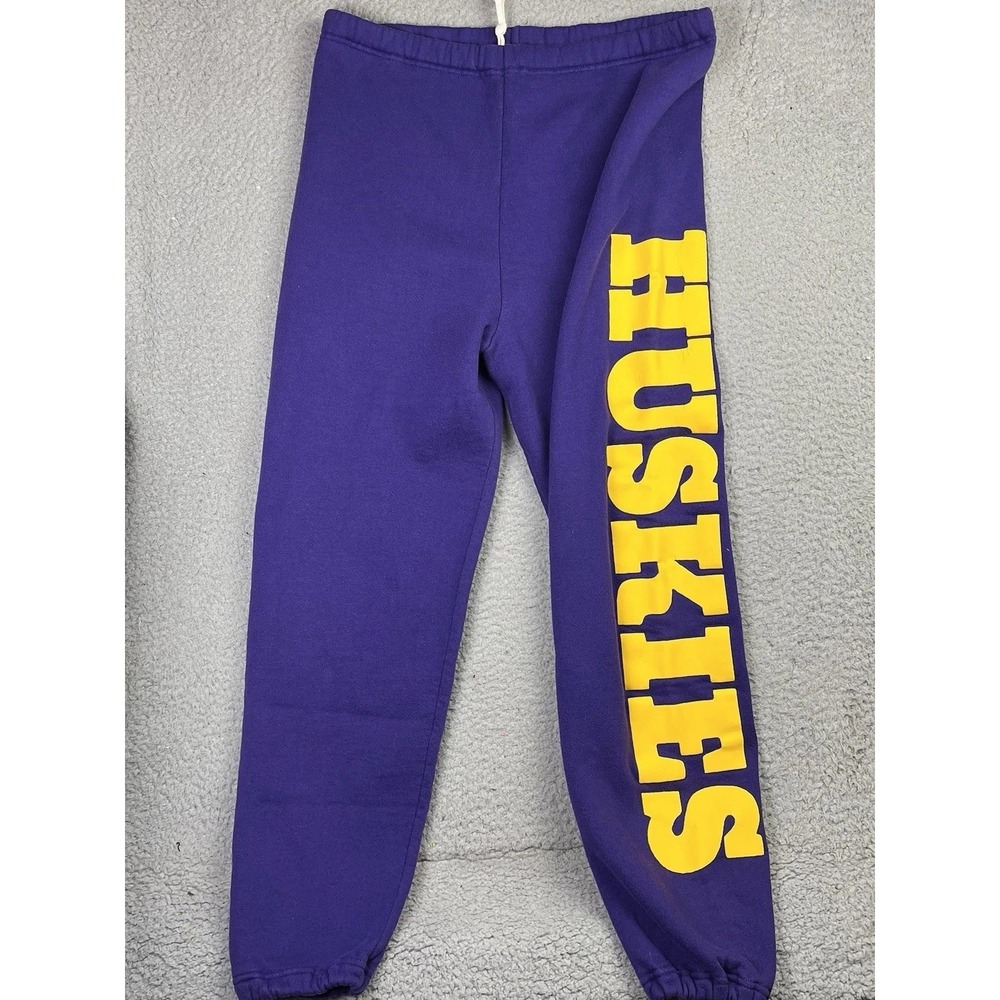 Vintage Russell Athletic Sweat Pants Washington‎ Huskies Spellout Men's Large